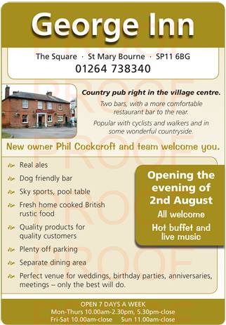 George Inn St Mary Bourne Reopening