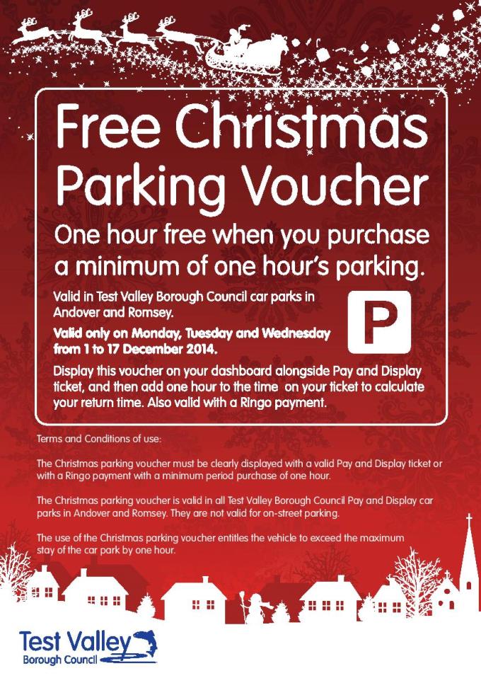 Christmas Parking Leaflet 2014