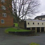 Highlands Road Garages Before Tonight's Incident