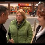 Paul Mason from Channel 4 News interviews Andover residents
