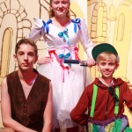 Megan Smith as Fairy Bowbells, Luis Wyatt as Simple Simon and Lewis Patterson as Dick Whittington.