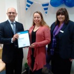 Anji Gillies with Nick Clarke and Michele Lunn