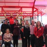 The team taking part in the workplace challenge at Andover Leisure Centre