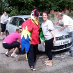 Netball Team Clean Up at Andover Fire Station