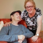 Sara with her husband Eddie.