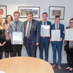 Kit Malthouse MP with apprentices and staff from Be Wiser Insurance