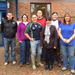 The Lloyds Banking Group volunteers (left to right): Matt Styles, Beccy McCoy, James Mountain, Charlie McCoy, Sally Galvin, Philipa Williams and Karen Philp.